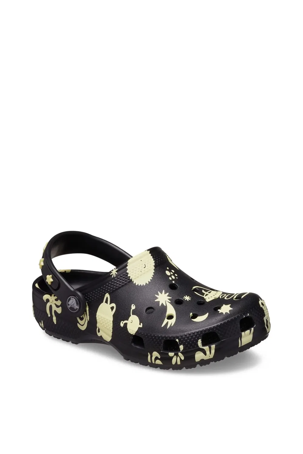 Детские классические графические сабо Crocs, Black