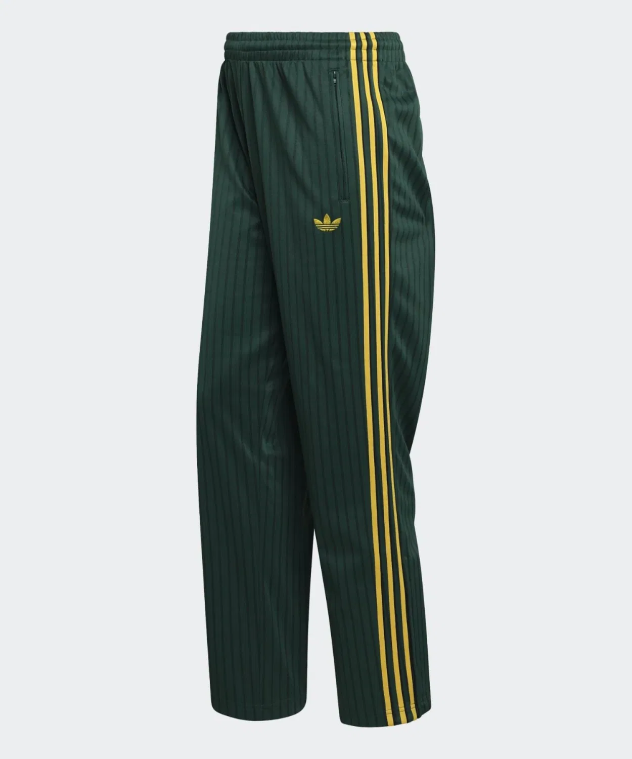 Мужские спортивные брюки свободного кроя с полосками Firebird Pinstripe Adidas Originals, Зеленый — фото 4