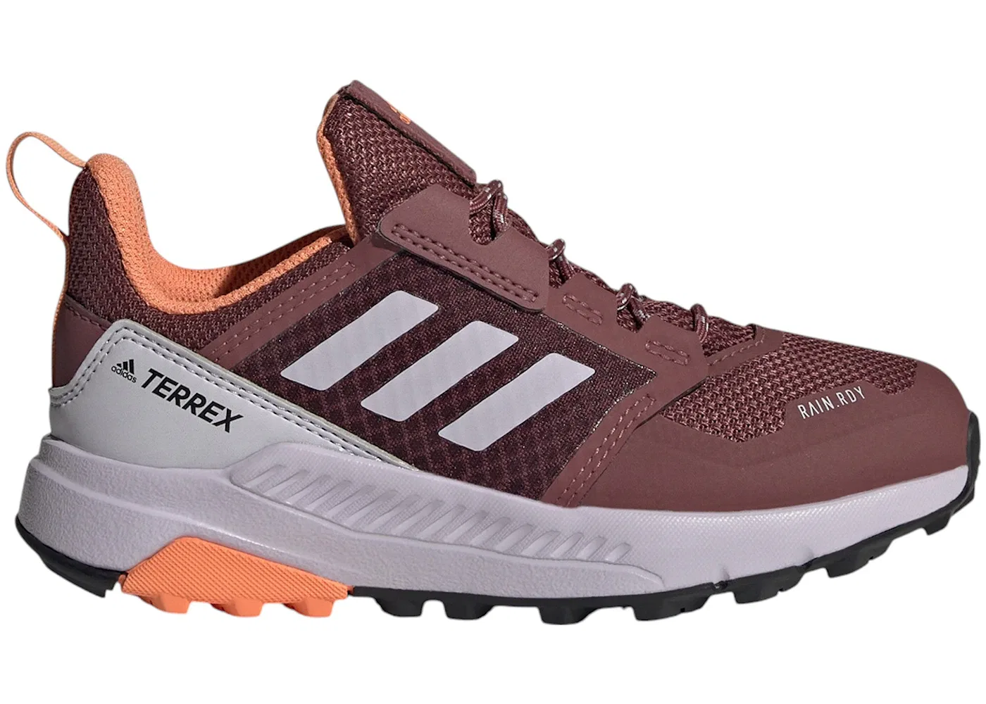 Детские кроссовки водонепроницаемые Adidas Terrex Trailmaker Rain.RDY, Burgundy/Silver Dawn/Amber Tint