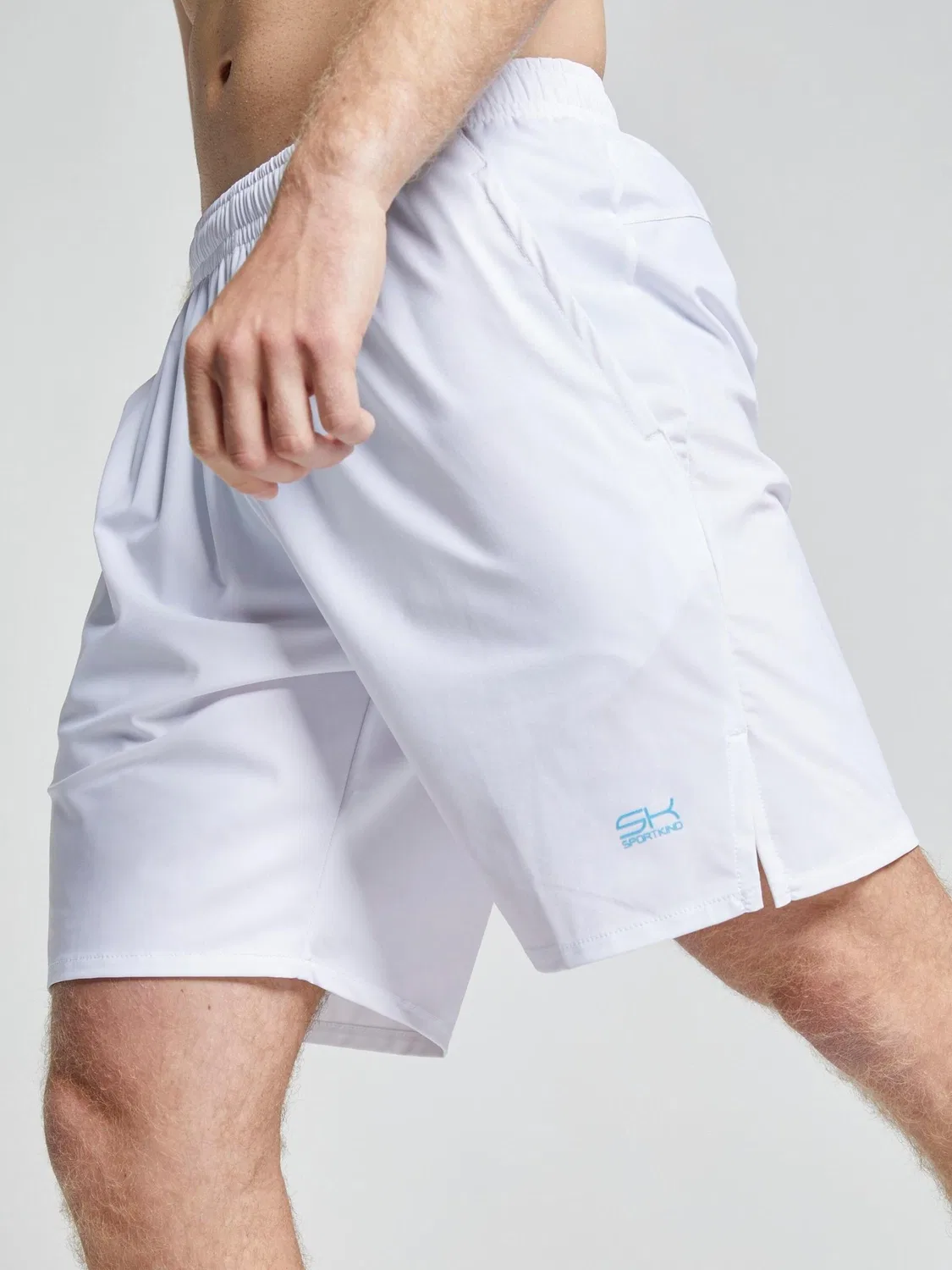 Спортивные шорты Sportkind Regular Workout Pants Performance Shorts белого цвета — фото 3