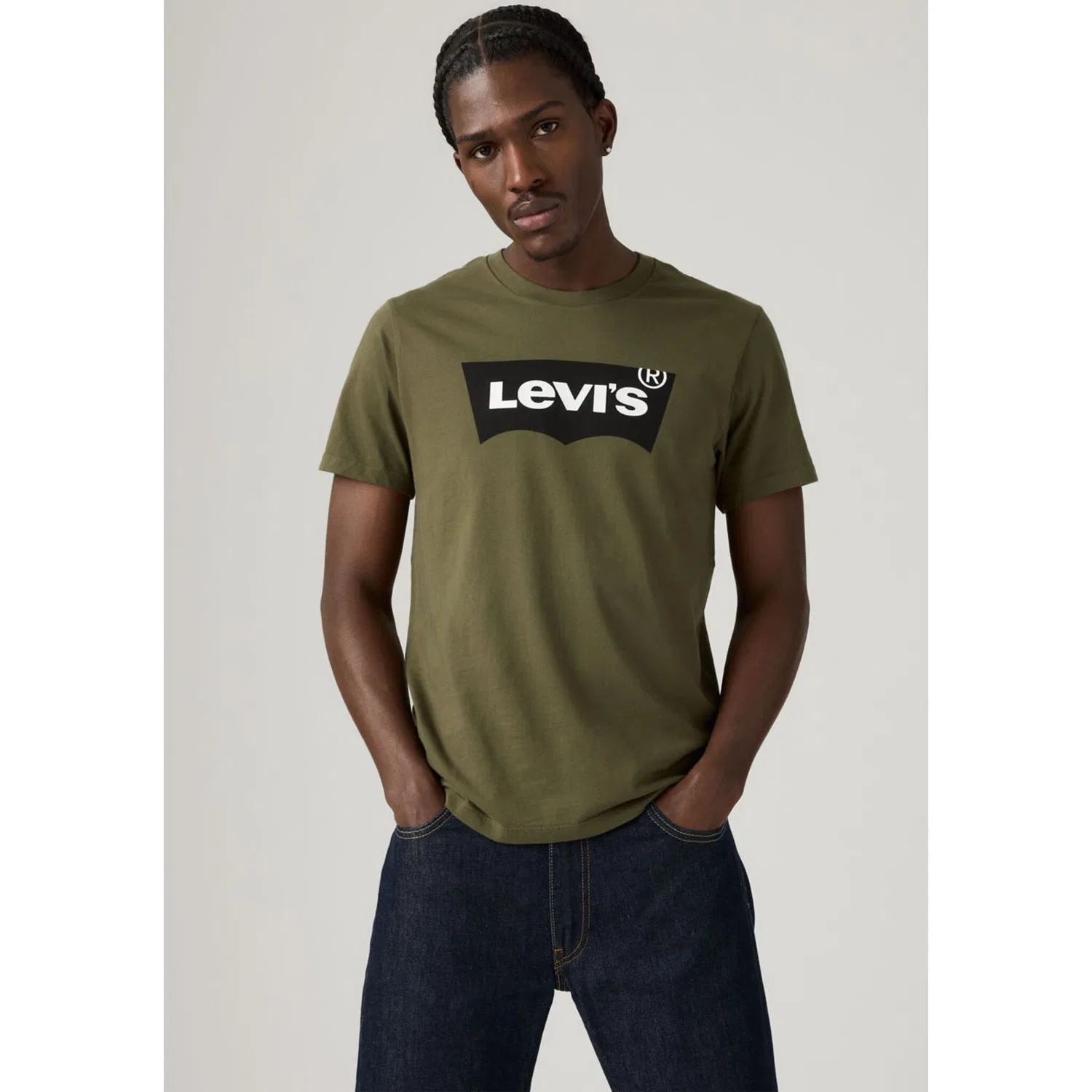 Мужская футболка с логотипом Batwing Logo Tee Levi's, Olive