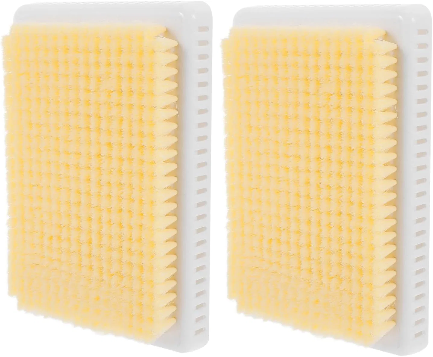 Набор из 2 настенных скрабберов для спины с мягкой щетиной, VALICLUD, 30x20x3 см, Желтый