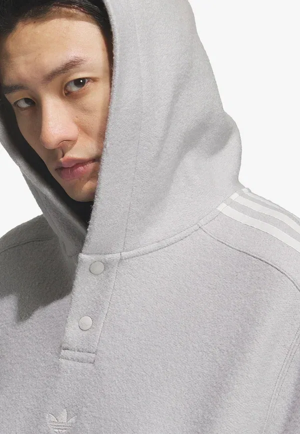 Толстовка с капюшоном Adidas Originals, серый — фото 3