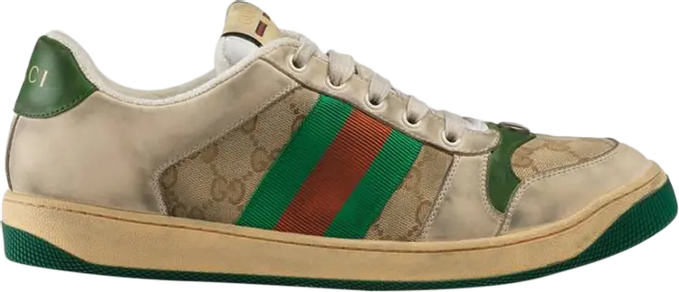 

Кроссовки Gucci GG Screener Distressed GG Canvas, тан, Коричневый, Кроссовки Gucci GG Screener Distressed GG Canvas, тан