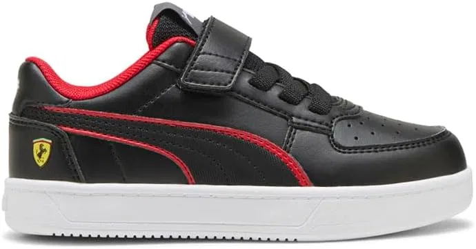 Детские кроссовки для мальчиков с принтом Scuderia Ferrari Caven 2.0 PUMA, Black