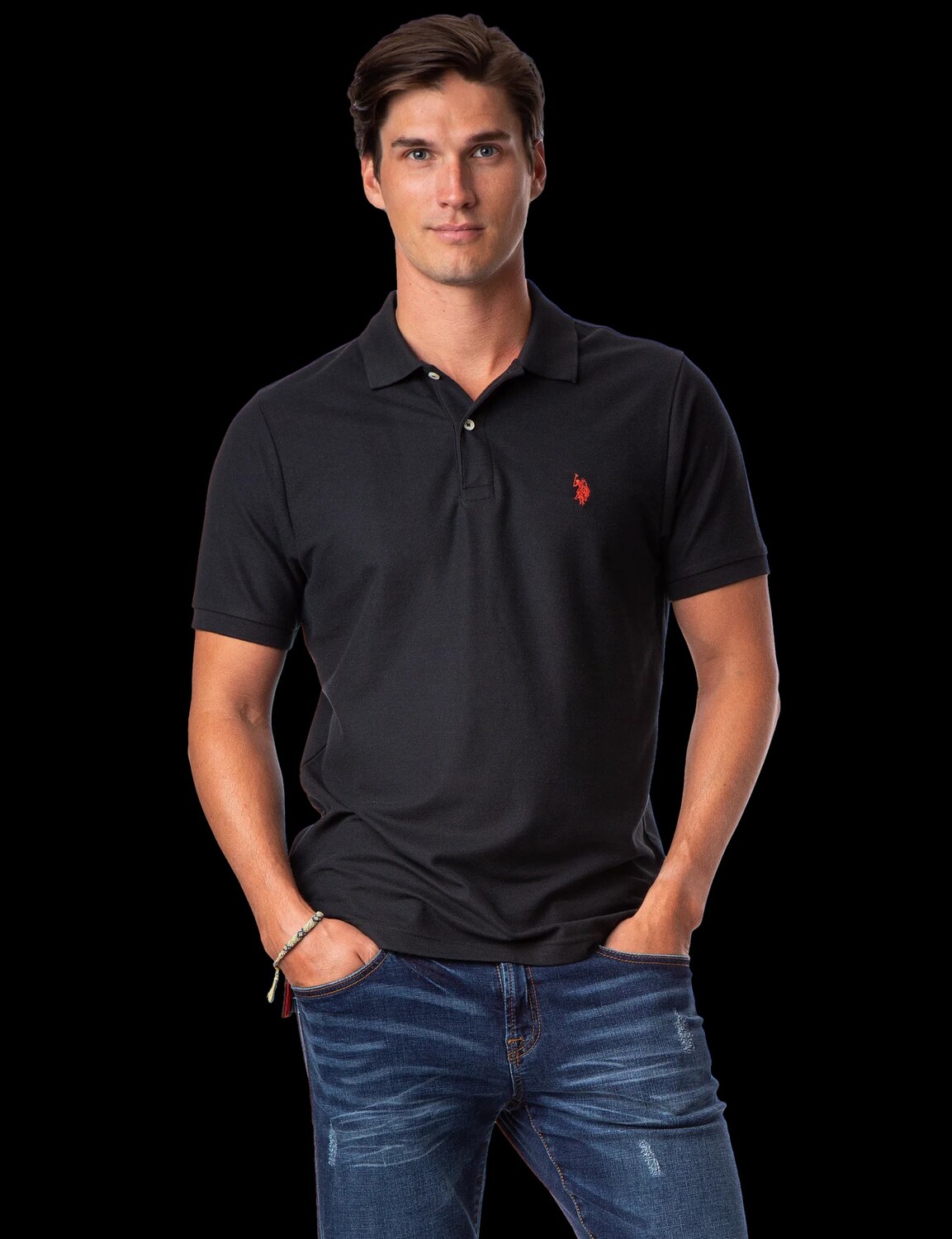 

Футболка поло U.S. Polo Assn. Ultimate Pique Solid, черный