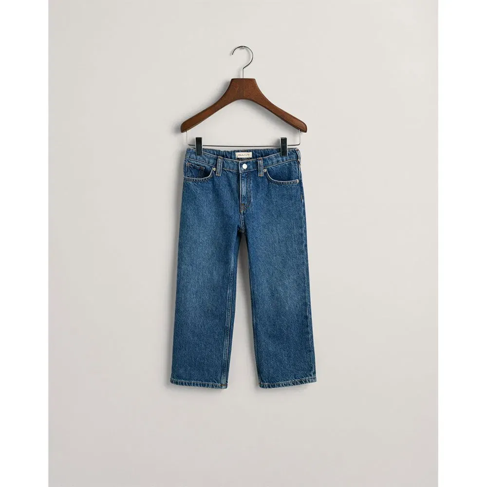 Джинсы Relaxed Fit Gant, синий — фото 3