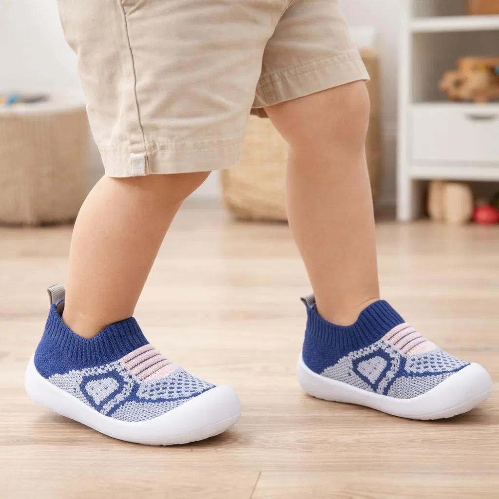 Детские дышащие кроссовки для мальчиков и девочек Wee Little Ones, Blue — фото 2