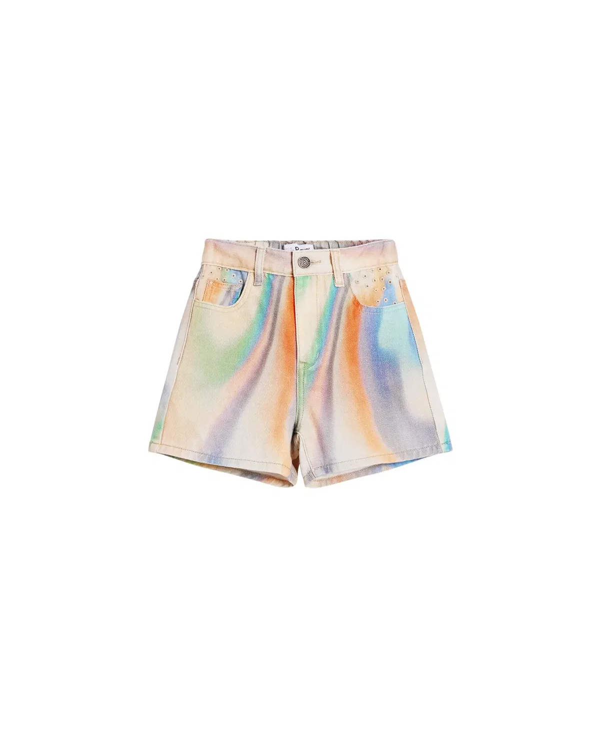 Детские шорты для девочек джинсовые с принтом Desigual, Multicolor