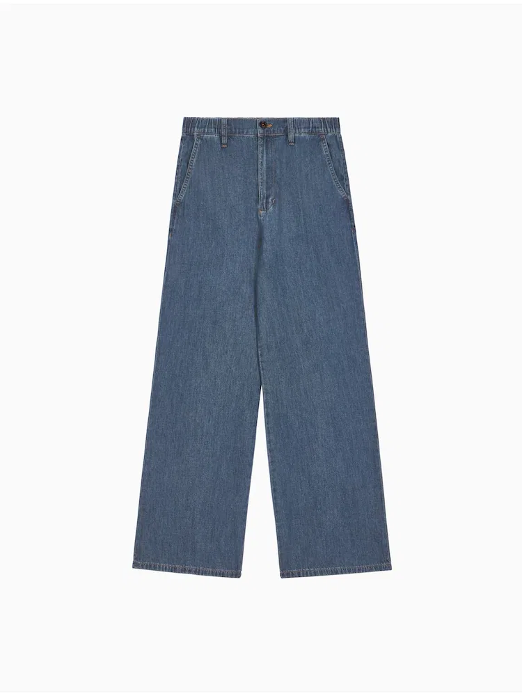 Широкие джинсы Томми Хилфигер TOMMY HILFIGER, Blue