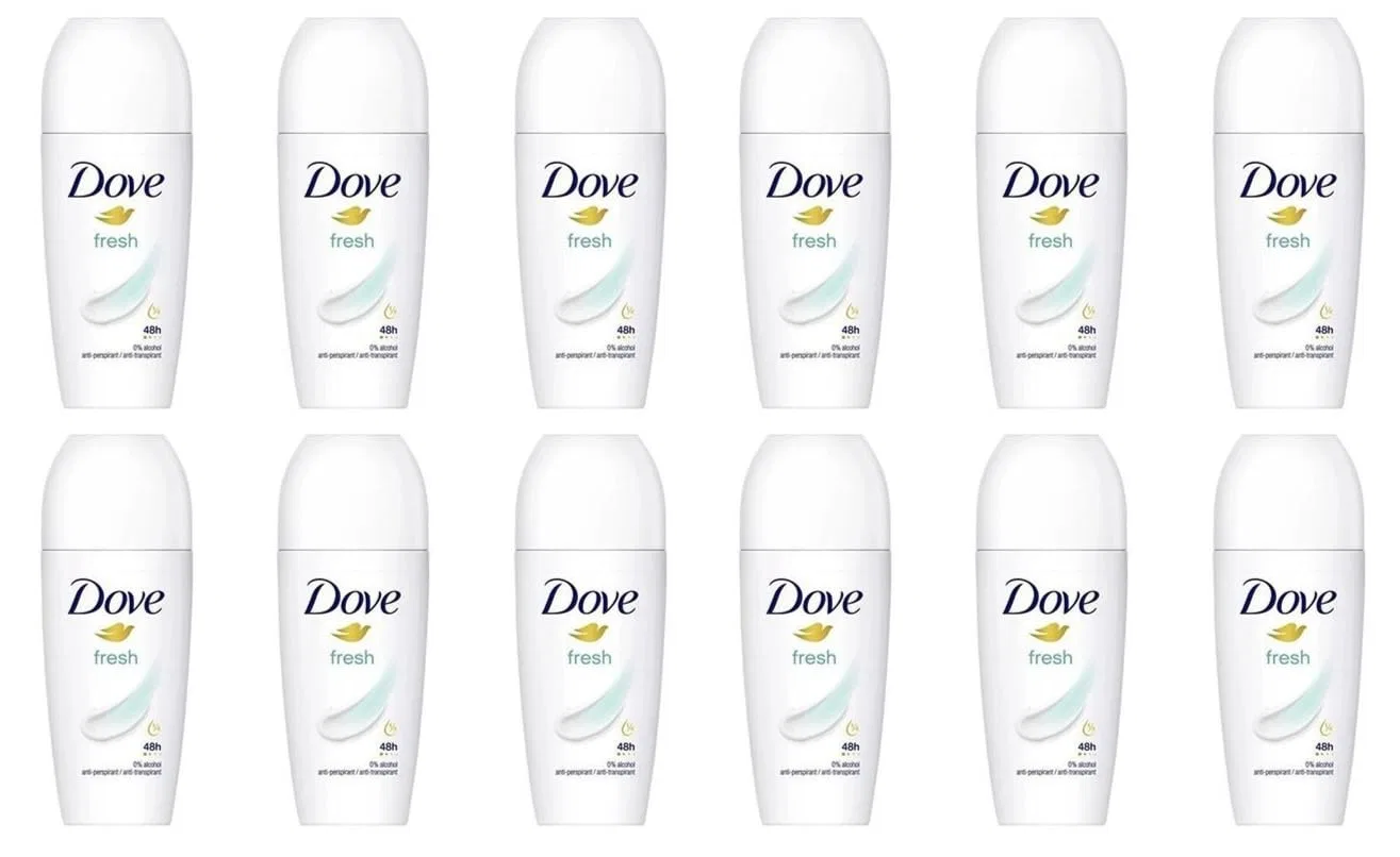 Дезодорант-антиперспирант роликовый Dove Fresh, 12 шт по 50 мл