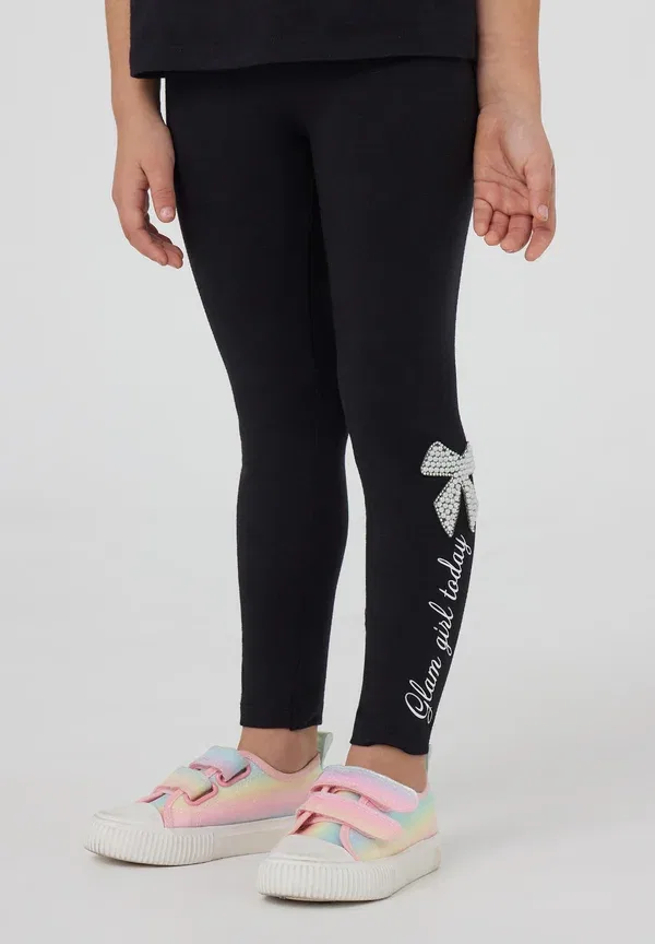 Леггинсы с принтом Leggings - trousers Terranova, черный — фото 2