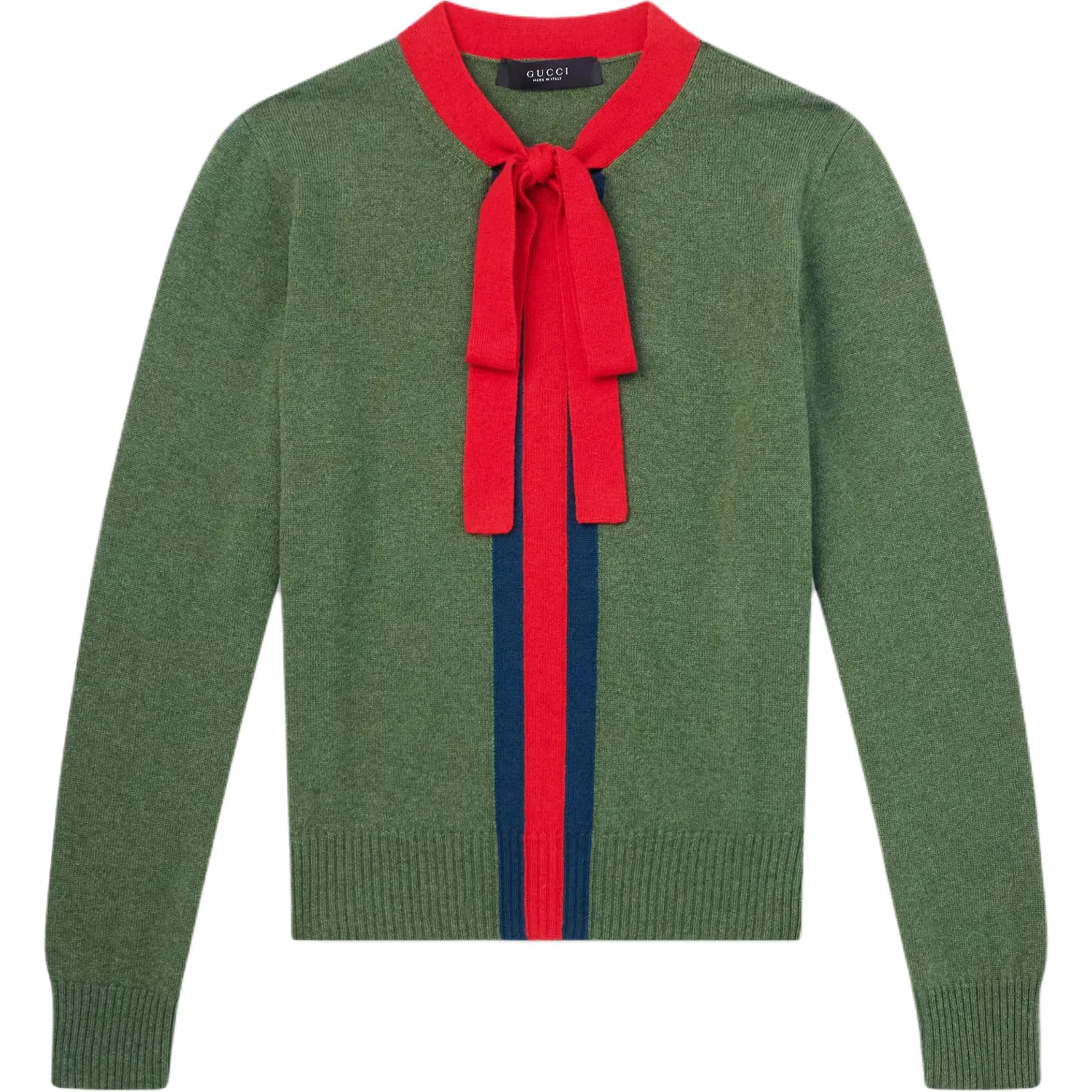 Мужской кашемировый свитер Green SS26 Cashmere Sweater GUCCI