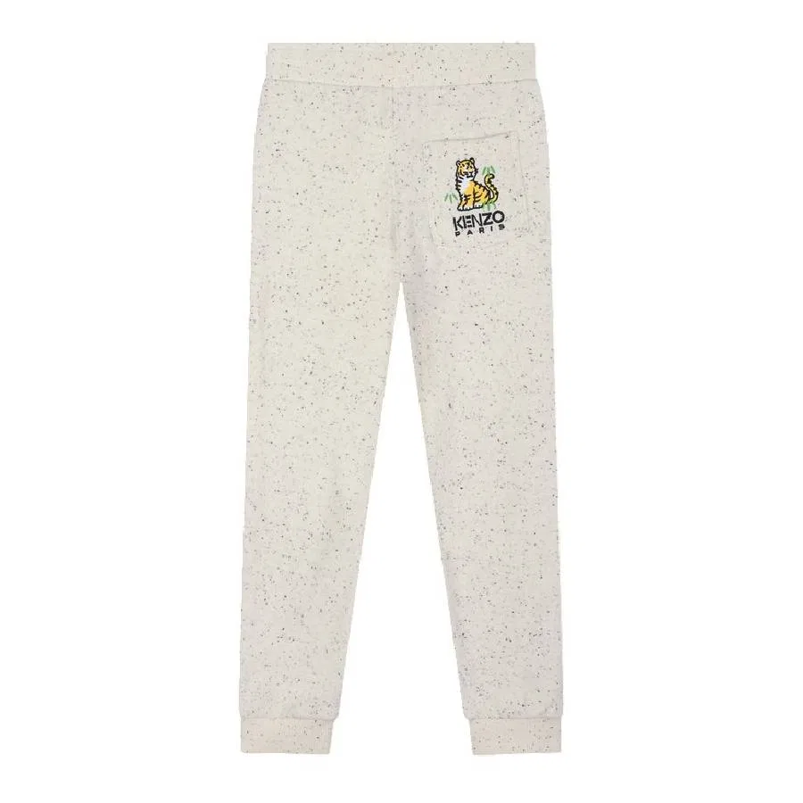 Спортивные штаны на резинке Kids Elasticated Waist Sweatpants Kenzo, Off White Marl — фото 2