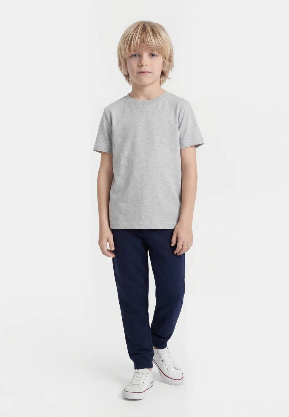 Комплект из 3 адаптивных спортивных штанов Friboo By Zalando, Beige/Mottled Grey/Dark Blue