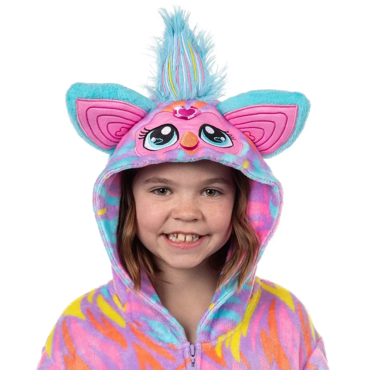 Детский комбинезон-кигуруми с принтом Furby Tie Dye INTIMO, Multicolored — фото 3