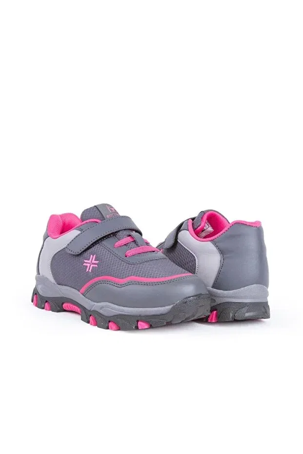 Детские повседневные туфли на липучке Benny buck4260 Buckhead, Gray Fuchsia — фото 3