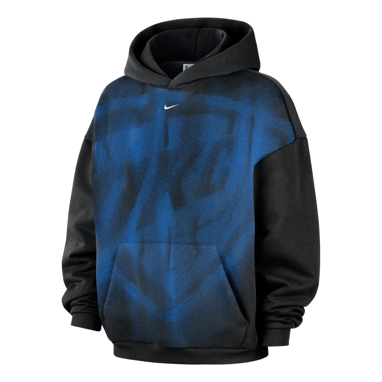 Мужское худи для баскетбола Oklahoma City Thunder Standard Issue Fleece Hoodie 'Black White' Nike, Black/White