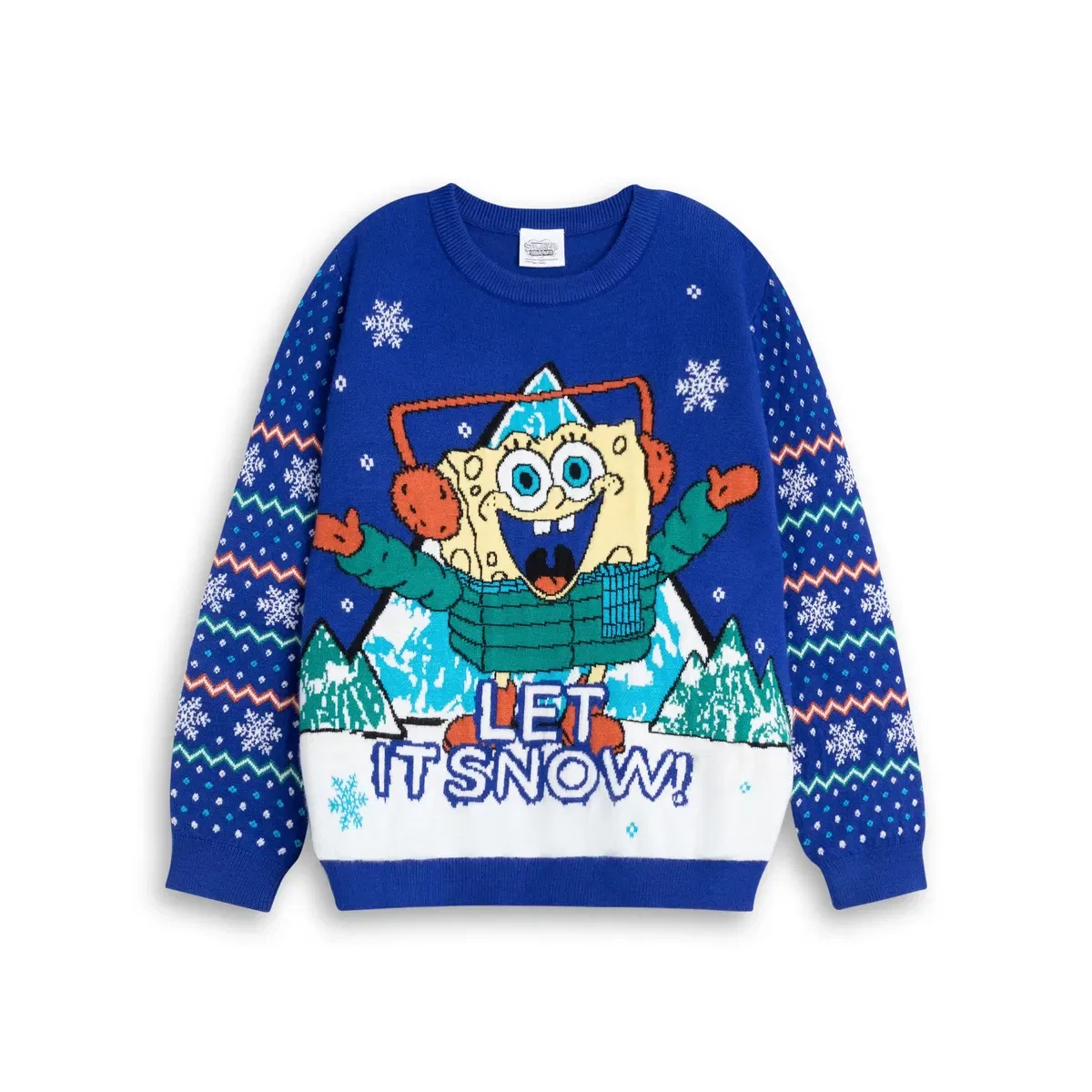 Детский свитшот Let It Snow Spongebob Squarepants, Blue