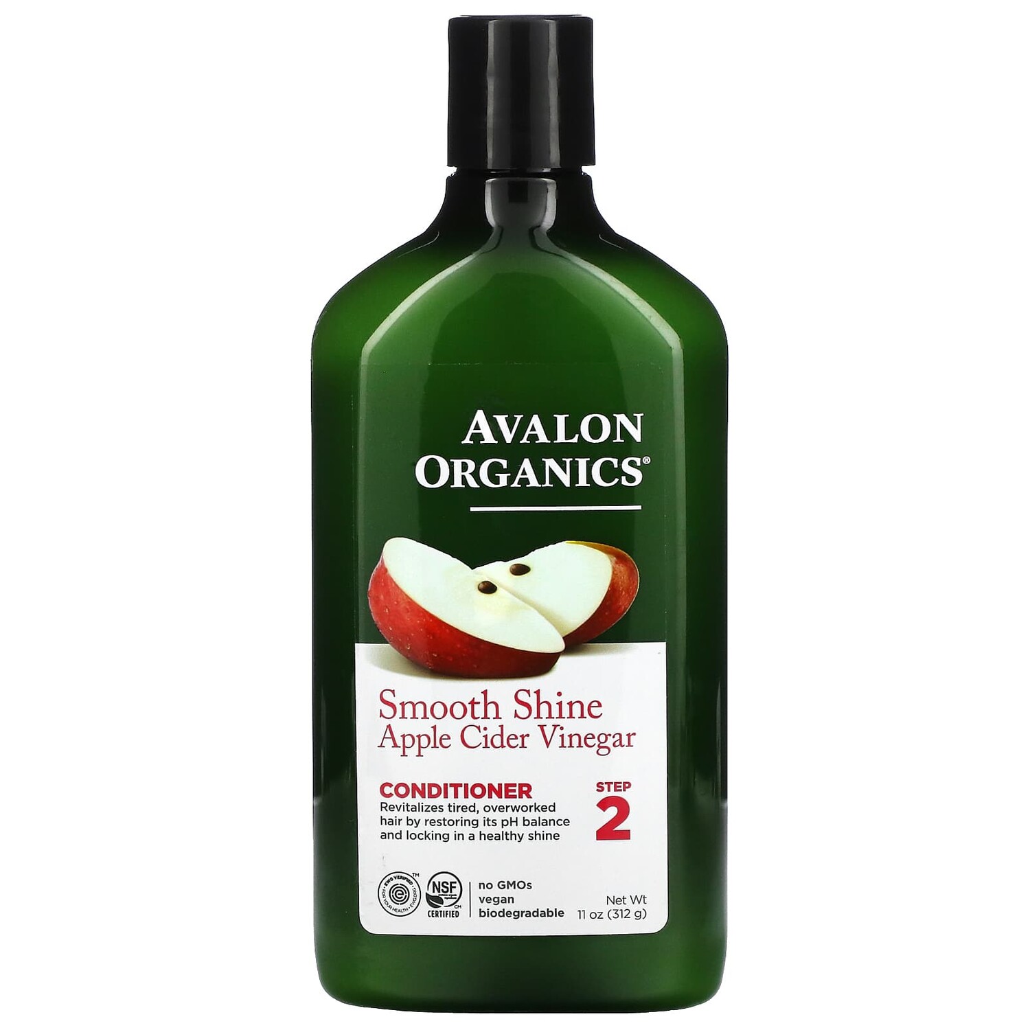 

Кондиционер Avalon Organics для гладкого блеска, яблочный уксус, 312 г