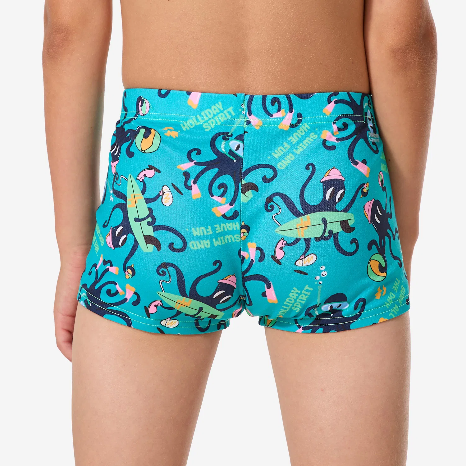 Детские плавки-боксеры для мальчиков с принтом Fiti Fun Decathlon, Aquamarin — фото 4