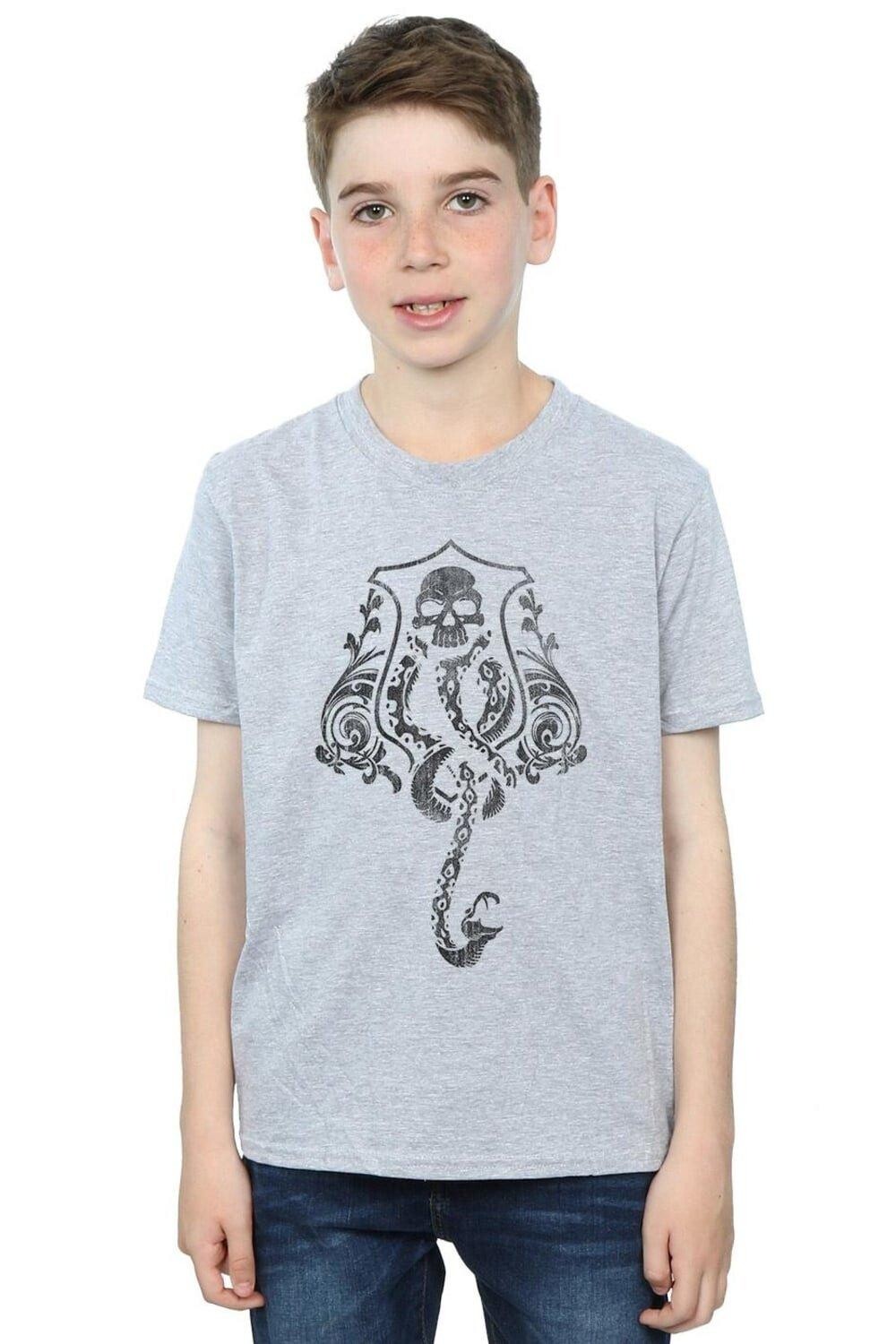 

Футболка Dark Mark Crest Harry Potter, серый