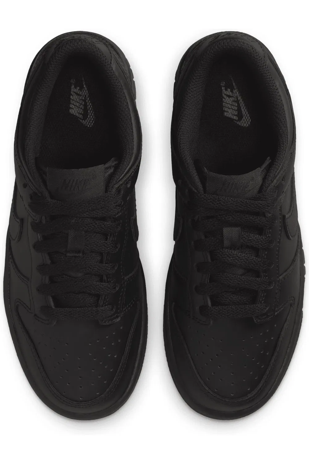 Кроссовки детские баскетбольные Dunk Low Nike, черный/ черный/ черный — фото 3