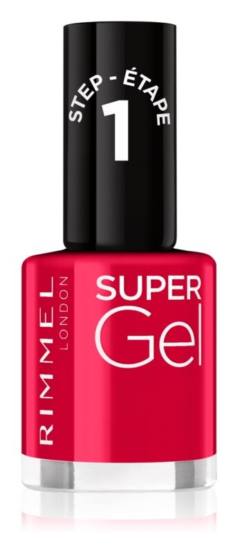 

Покрытие ногтей гель-лаком без использования УФ/LED лампы Rimmel Super Gel, оттенок 045 Flamenco Beach 12 мл