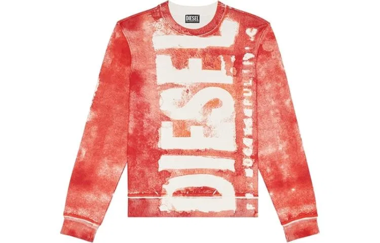 Мужской свитшот с круглым вырезом Red DIESEL, Red