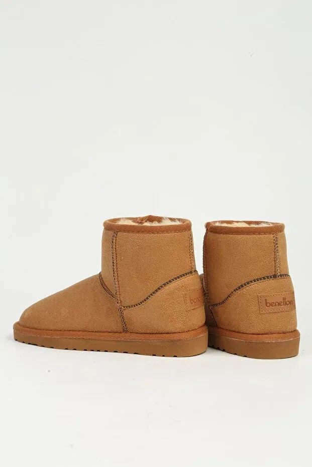 Детские ботинки для девочек без шнуровки Tan children's boots bn-50199 Benetton, Tan Color — фото 3