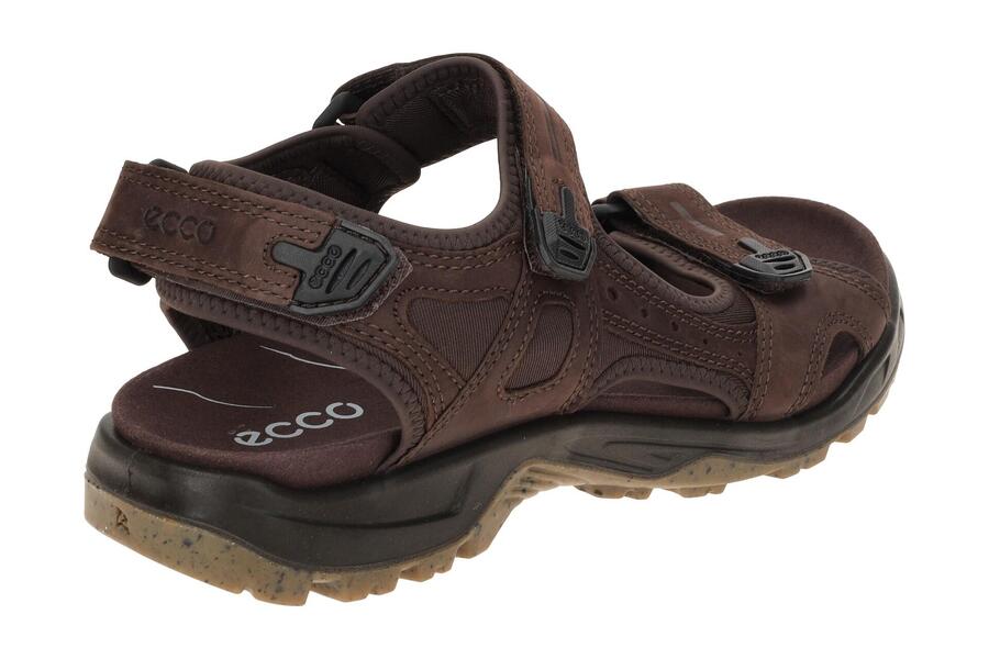 Мужские сандалии Ecco Offroad Plus коричневого цвета мокко 822184 — фото 4