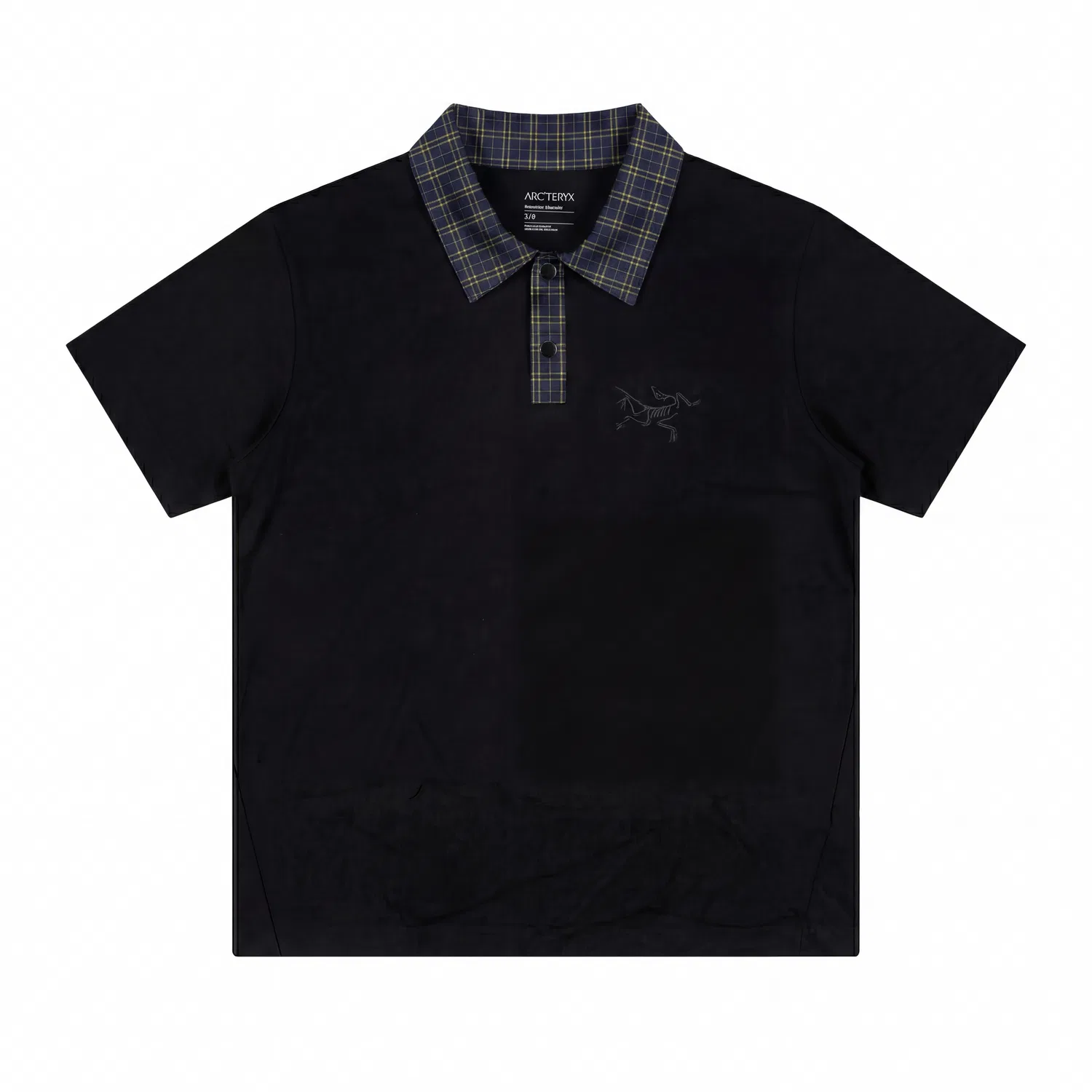 Футболка поло с воротником, прямая посадка, Arcteryx, Black