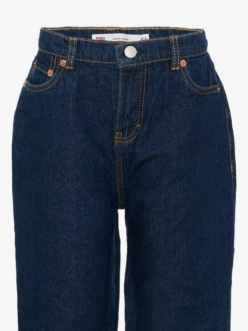 Широкие джинсы-бочки Levi's Kids, синий — фото 3