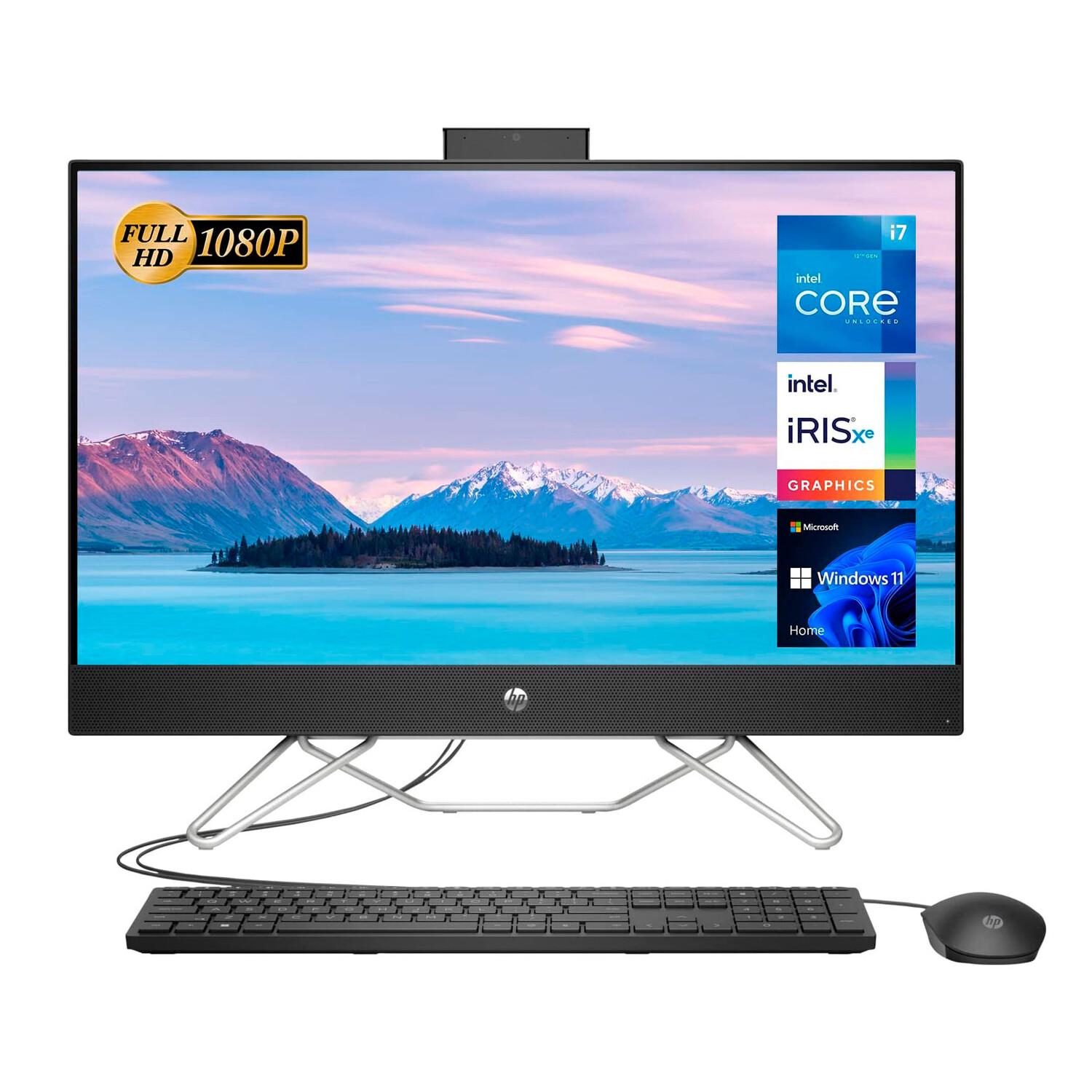 

Моноблок HP All-in-One, 27" FHD, 16Гб/1Тб, Core i7-1255U, Intel Iris Xe, черный, английская клавиатура