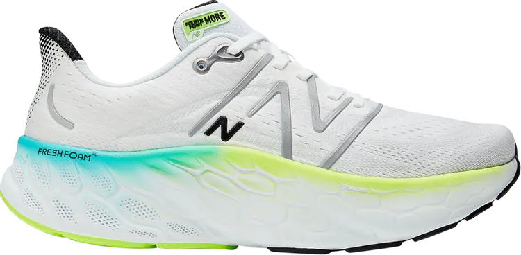 

Кроссовки New Balance Fresh Foam X More v4 'White Electric Teal', белый