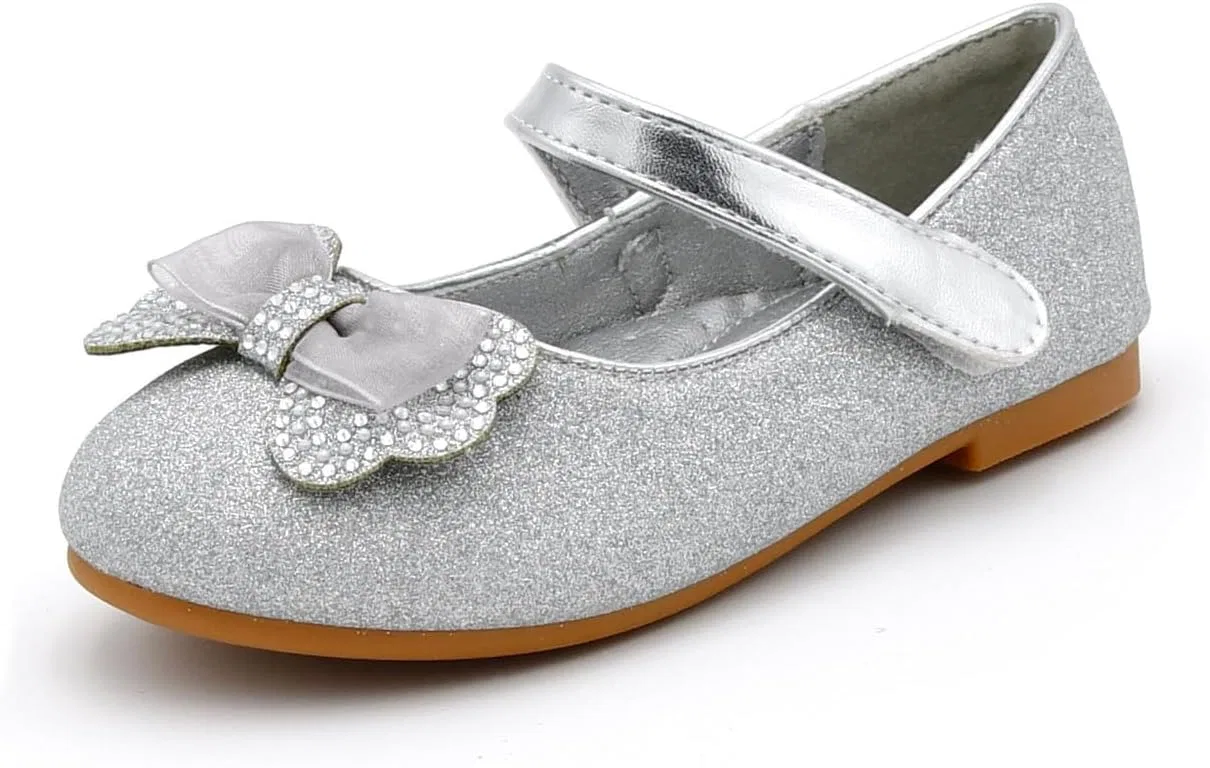Детские балетки для девочек Nova Utopia Nova Footwear, Silverglitter