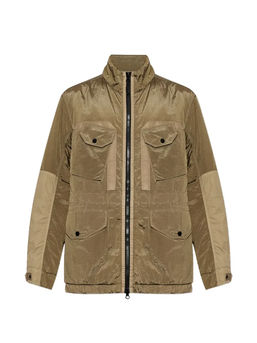 Милитари-куртка с нашивкой-логотипом Stone Island, коричневый