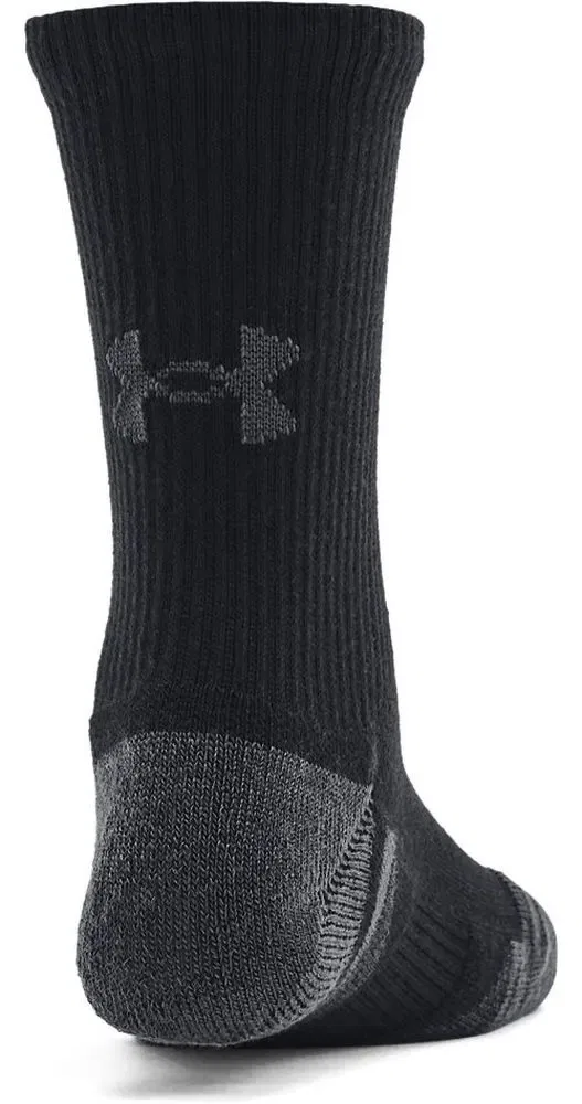 Носки детские спортивные комплект из 3 пар Y UA Perform Tech 3P Crew Under Armour, черный — фото 2