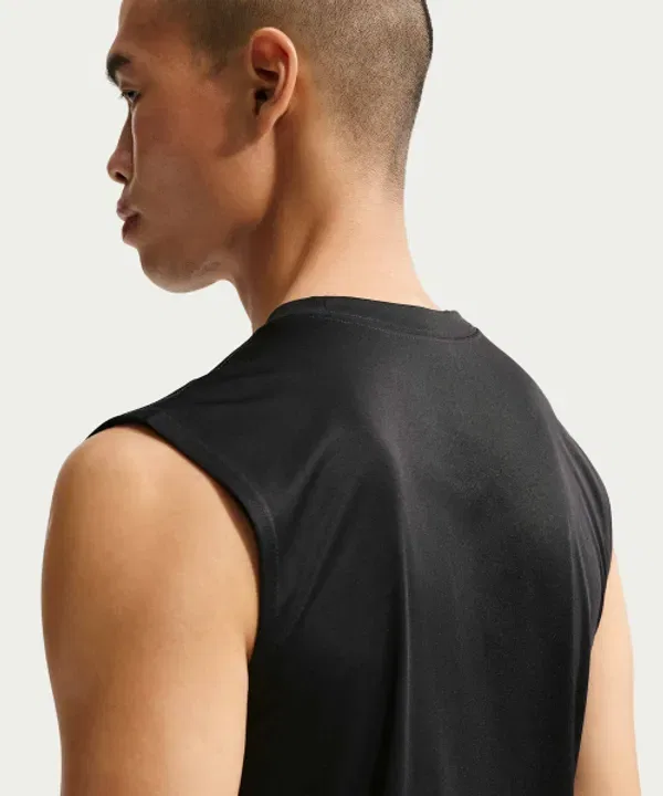 Майка тренировочная Nike Dri-FIT, черный матовый — фото 2