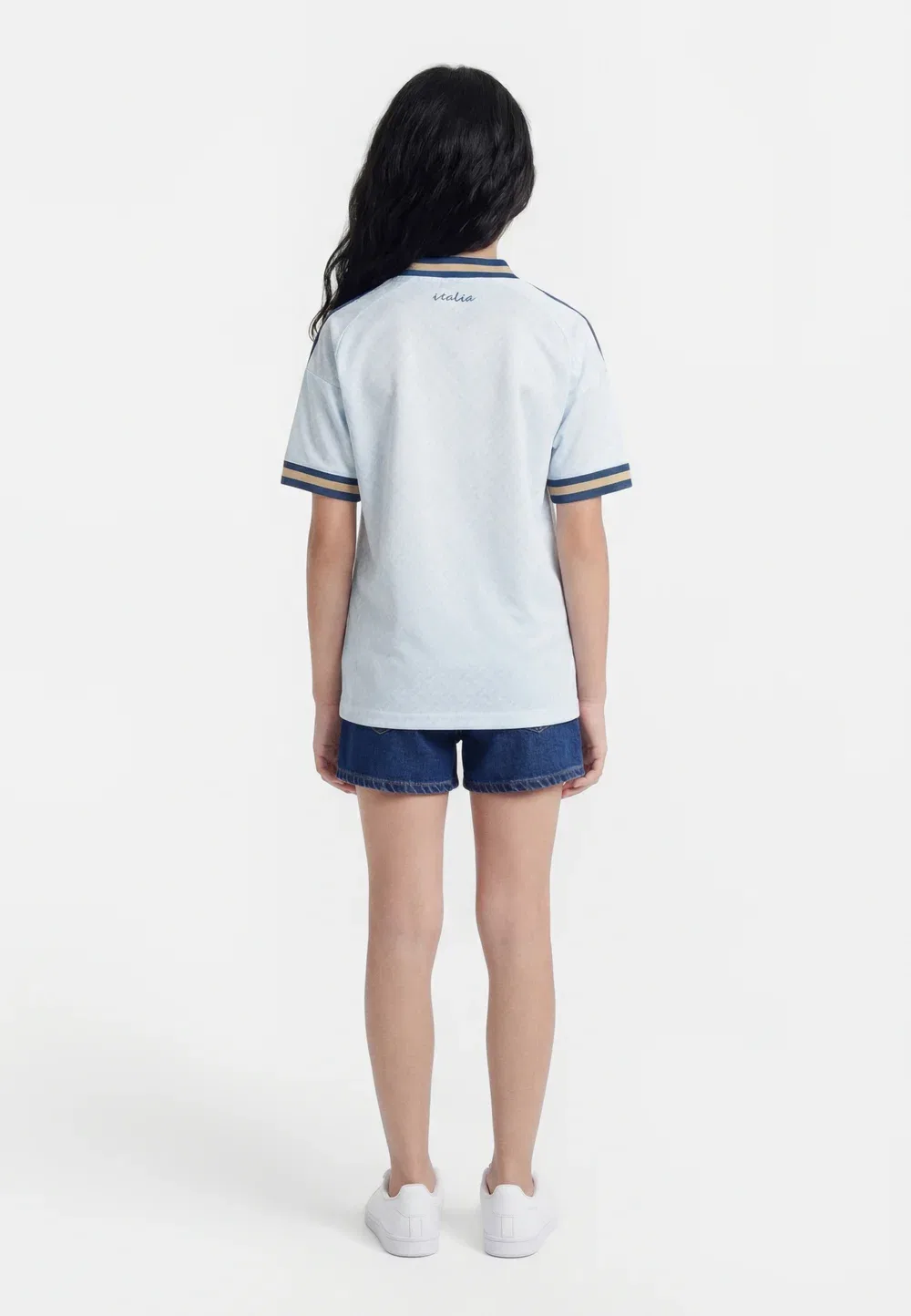 Выездная футболка сборной Италии - футбольная майка Adidas Originals, Aero Blue