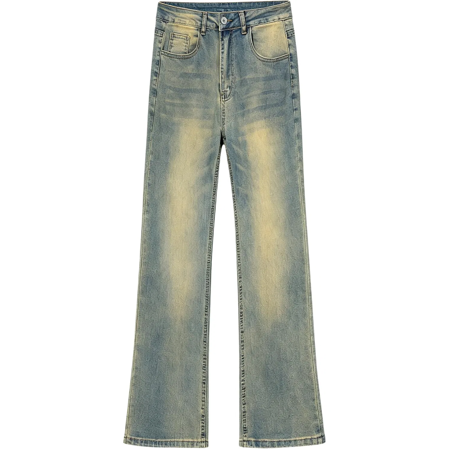 Детские джинсы прямого кроя средней посадки Vintage Blue, GWAF, Vintage Blue