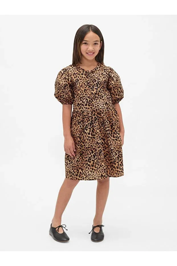 Детское платье для девочек с коротким рукавом Gap, Brown