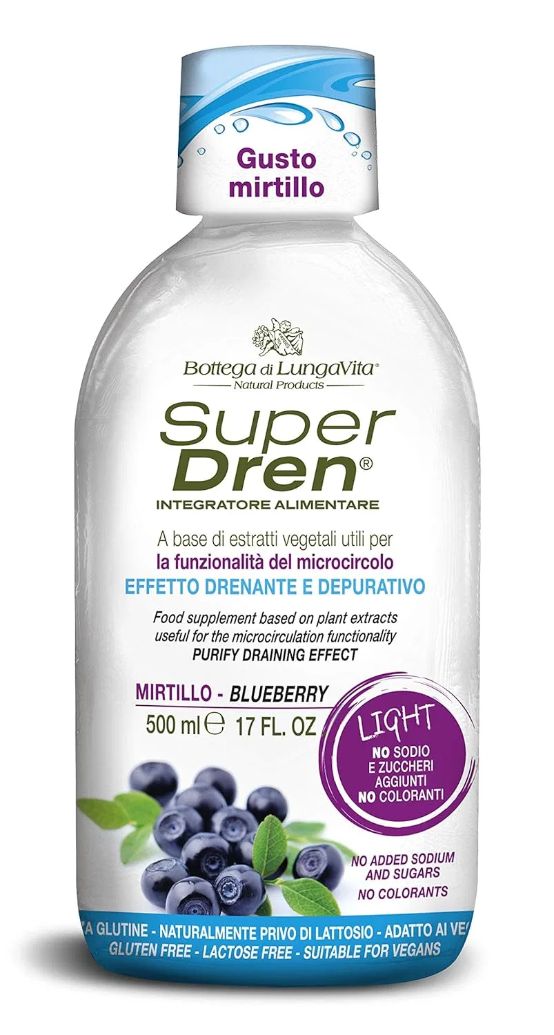 Детокс-лосьон для тела Super Dren Pura Arandano, BOTTEGA DI LUNGA VITA, 500 мл