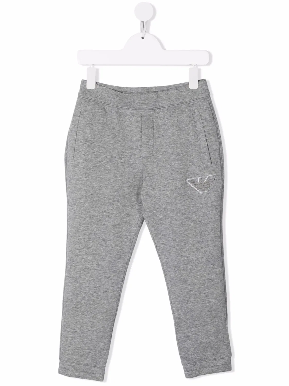Трековые брюки с вышитым логотипом EA7 Emporio Armani, серый