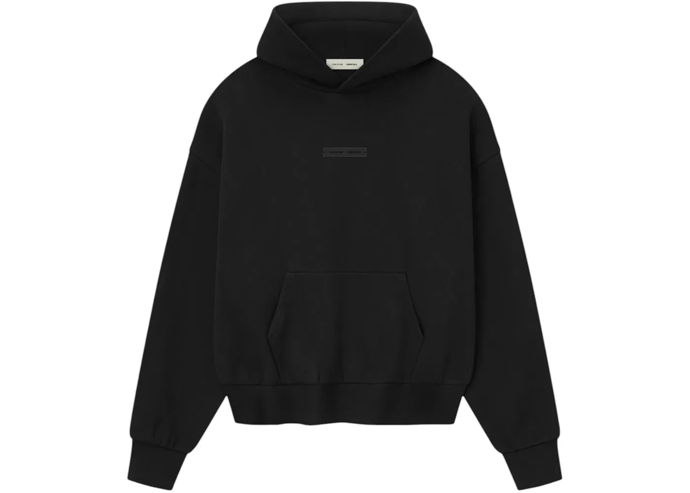 Мужской худи с длинным рукавом Fear of God Essentials Classic Fleece Hoodie Fear of God, Jet Black