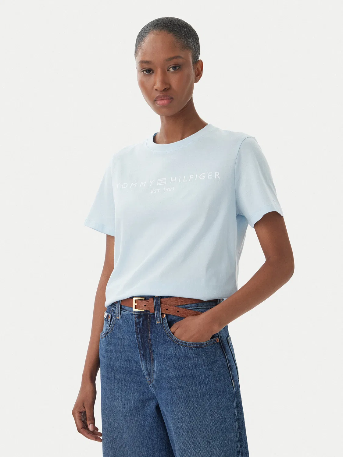 Женская футболка стандартного кроя Tommy Hilfiger, голубой