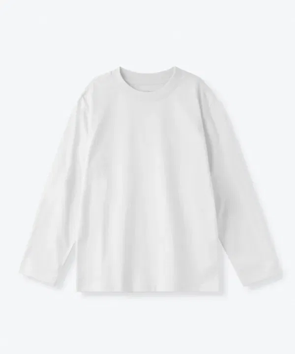 Футболка с длинным рукавом Relaxed Crew Neck, Musinsa Standard Kids, белый — фото 2