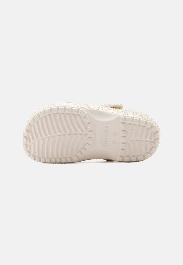 Классические туфли-мюли с крупными блестками Crocs, песочный — фото 4