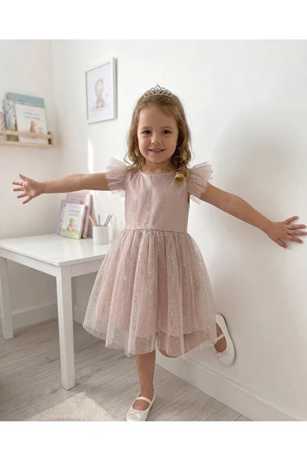 Детское платье для девочек без рукавов Penu Baby Kids, Powder — фото 4