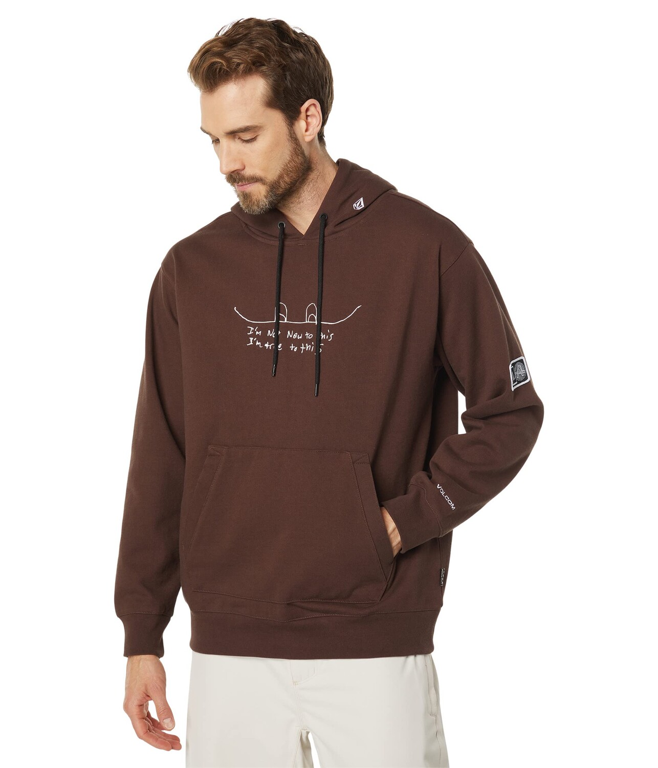 

Худи Volcom Snow, D.I. Fleece Pullover Hoodie, Коричневый, Худи Volcom Snow, D.I. Fleece Pullover Hoodie